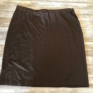 Elvi Pencil Skirt Chocolate Brown Size 26